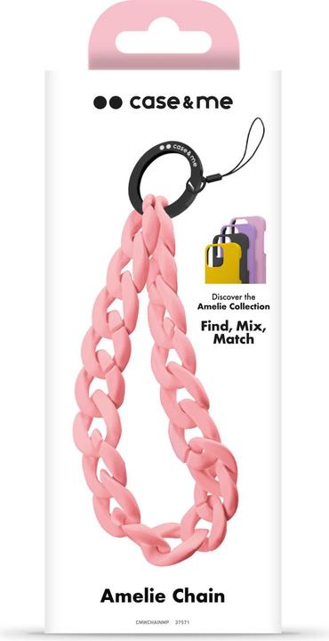 Actual product image SBS case&me Amelie Wrist chain pink