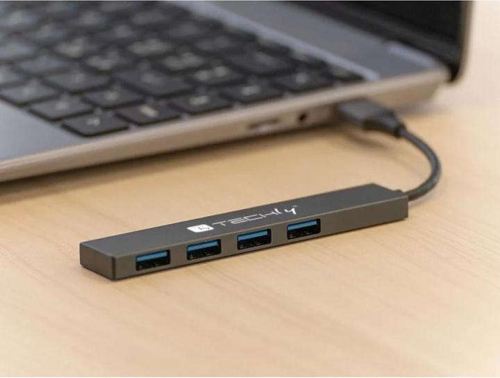 Actual product image Techly USB HUB USB Hub 4 Port USB3.2 Gen1 (USB-A, 4 ports)