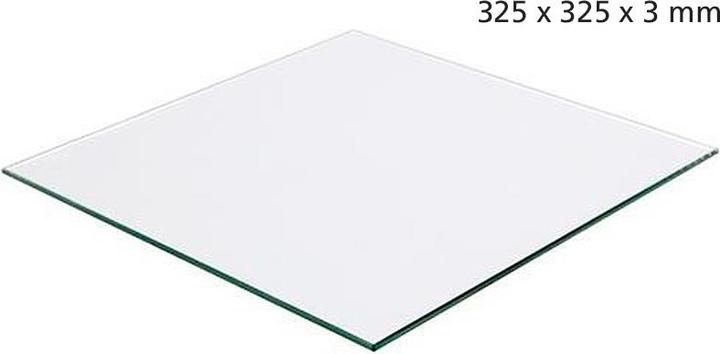 3d-printerstore.ch 3DP Borosilicate-Glas Druckplatte 325x325x3mm (Platte)