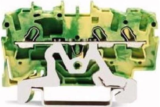 Actual product image Wago DIN RAIL TERMINAL 3X2,5 MM2 GREEN/YELLOW