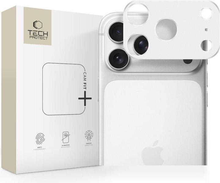 Actual product image Tech-Protect Camalloy Fit+ Kameraschutz Für Iphone 17 Pro Silber (1 pcs., Apple iPhone 17 Pro)