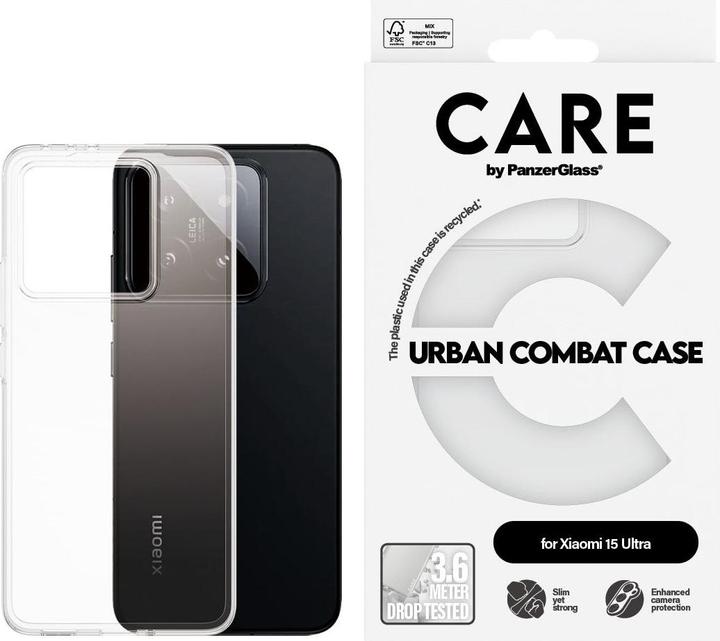 Actual product image PanzerGlass Flagship Case Transparent Urban Combat w. Clear Frame Xiaomi 15 Ultra (Xiaomi 15 Ultra)