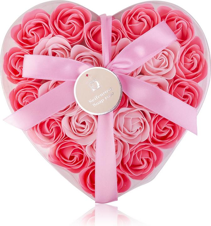 Actual product image Accentra Bath roses in gift box heart, 24 x 4g, 2 colour combinations assorted, PU 10