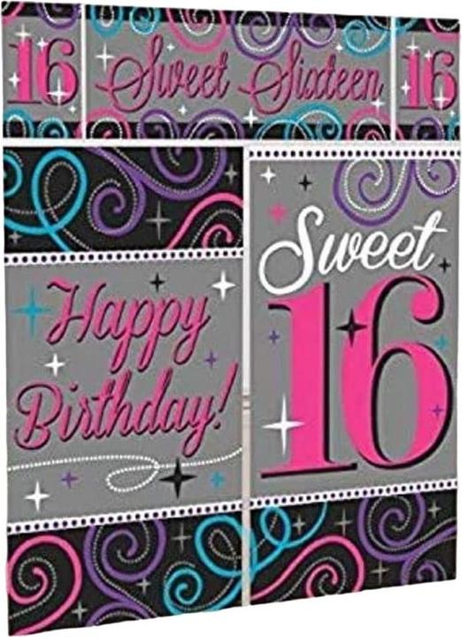 Actual product image Amscan 16th Birthday Wall Decoration (1 pcs.)