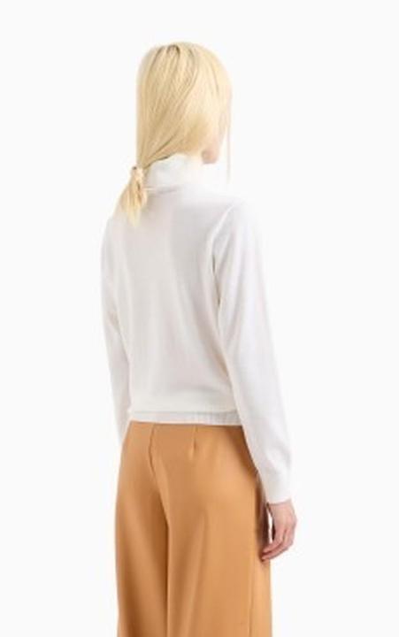 Image du produit Armani Exchange Pull col roulé avec poignets côtelés et logo brodé sur le côté (M)