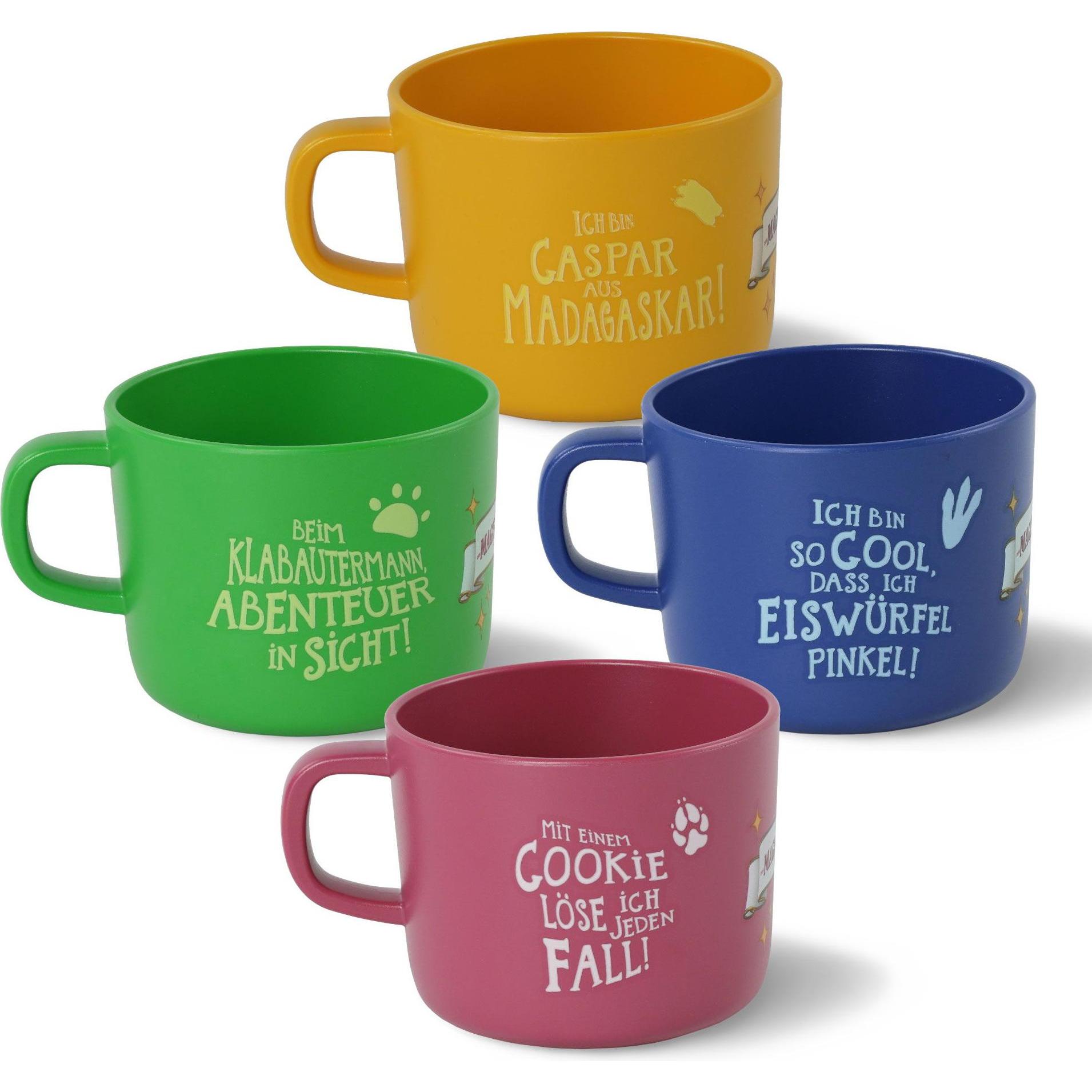 Thumbnail - Awave, Tasse, Die Schule der Magischen Tiere Kinder Tasse 250 ml rPET Set 4-teilig (250 ml, 4 x)