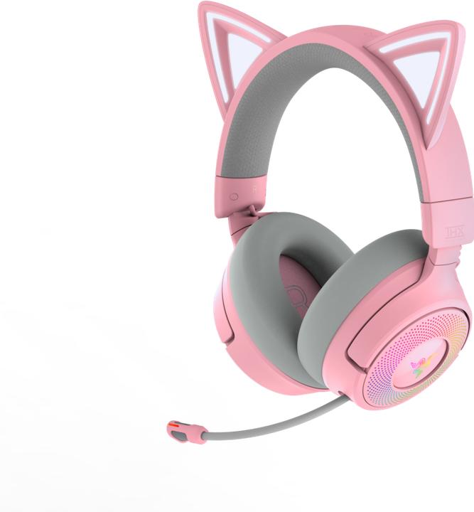 Actual product image Razer Kraken Kitty V3 Pro - Quartz (Wireless)