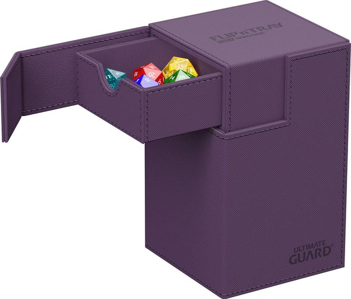 Actual product image Ultimate Guard Card Box Flip'n'Tray XenoSkin Monocolor 100+ Purple