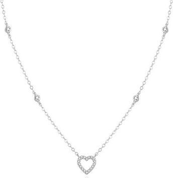 Actual product image Beneto Gentle silver necklace with heart AGS1040 / 47