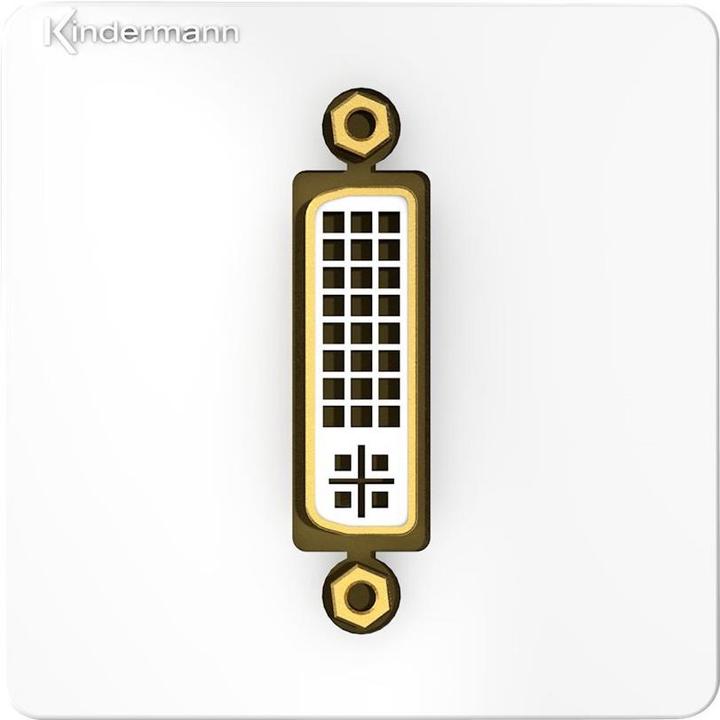 Actual product image Kindermann 7456000502 DVI-I Gray (0.28 m)