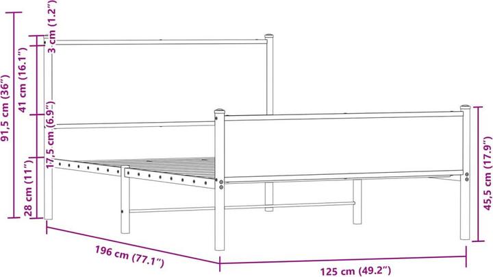 Image du produit vidaXL Bettgestell (160 x 200 cm)
