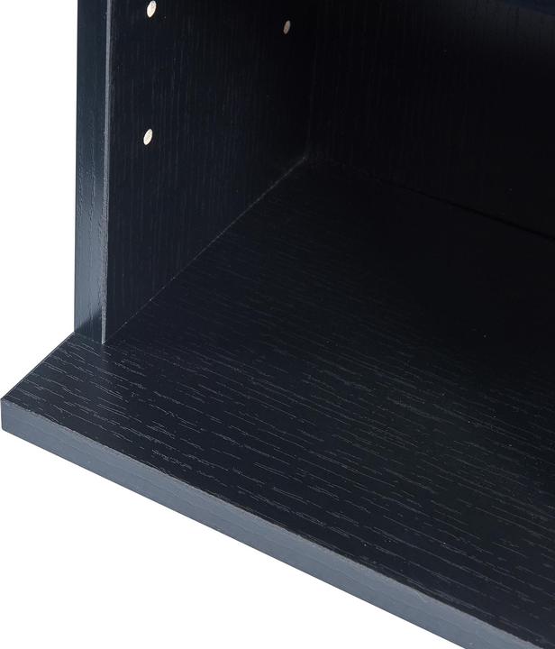 Produktbild En.Casa CD Regal Tynset 175x20x20 cm mit 12 Fächern Schwarz (20 x 20 x 175 cm)