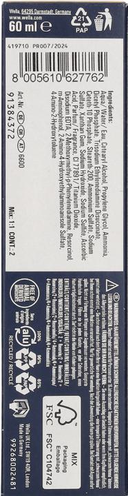 Valori nutrizionali e ingredienti Wella Koleston Rich Naturals (9/16 biondo chiaro cenere-viola)