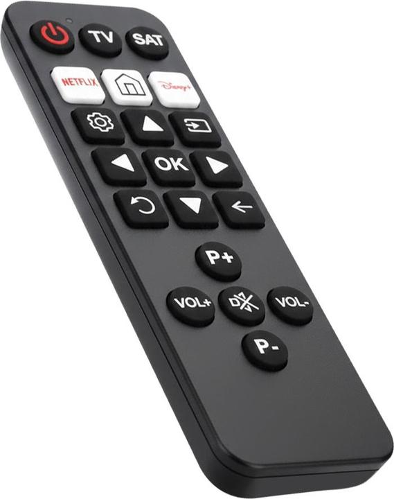 Actual product image Nedis Universal remote control - Pre-programmed - 2 devices - Disney + Button/Netflix Button - Infrared (Universal remote control, Infrared)