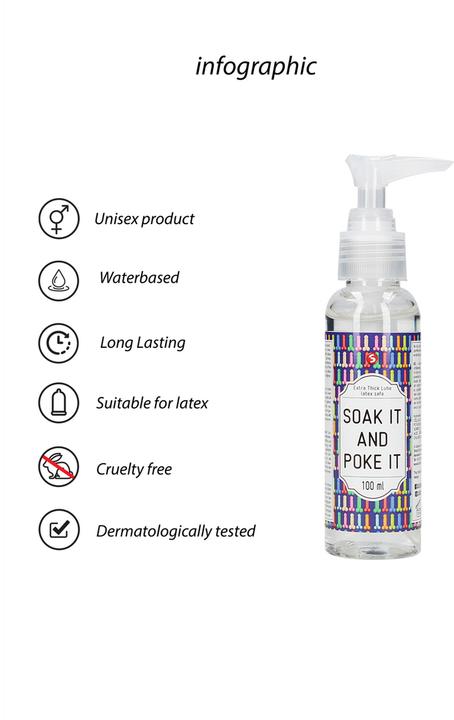 Actual product image Shots Extra Thick Lube - Soak It And Poke It - 100 ml (100 ml)