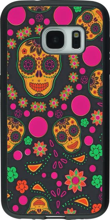 Immagine prodotto PhoneLook Cover Silicone nero Halloween 22 teschi messicani colorati (Samsung Galaxy S7)