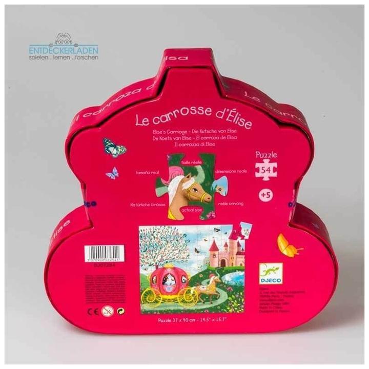 Actual product image Djeco Puzzle The carriage of Elise (54 pieces)