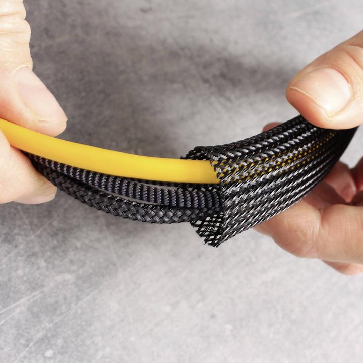 Produktbild Quadrios 23CA214 23CA214 Geflechtschlauch Schwarz Polyester 40 bis 80 mm Meterwa