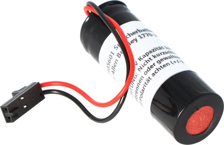 Actual product image AccuCell Allen Bradley Speicherbatterie 1770XYC, 1785-L20BK, 1785-L40BK, 1785-L60B 3 Volt 1800mAh 17x45,5mm (Device specific, 1800 mAh)