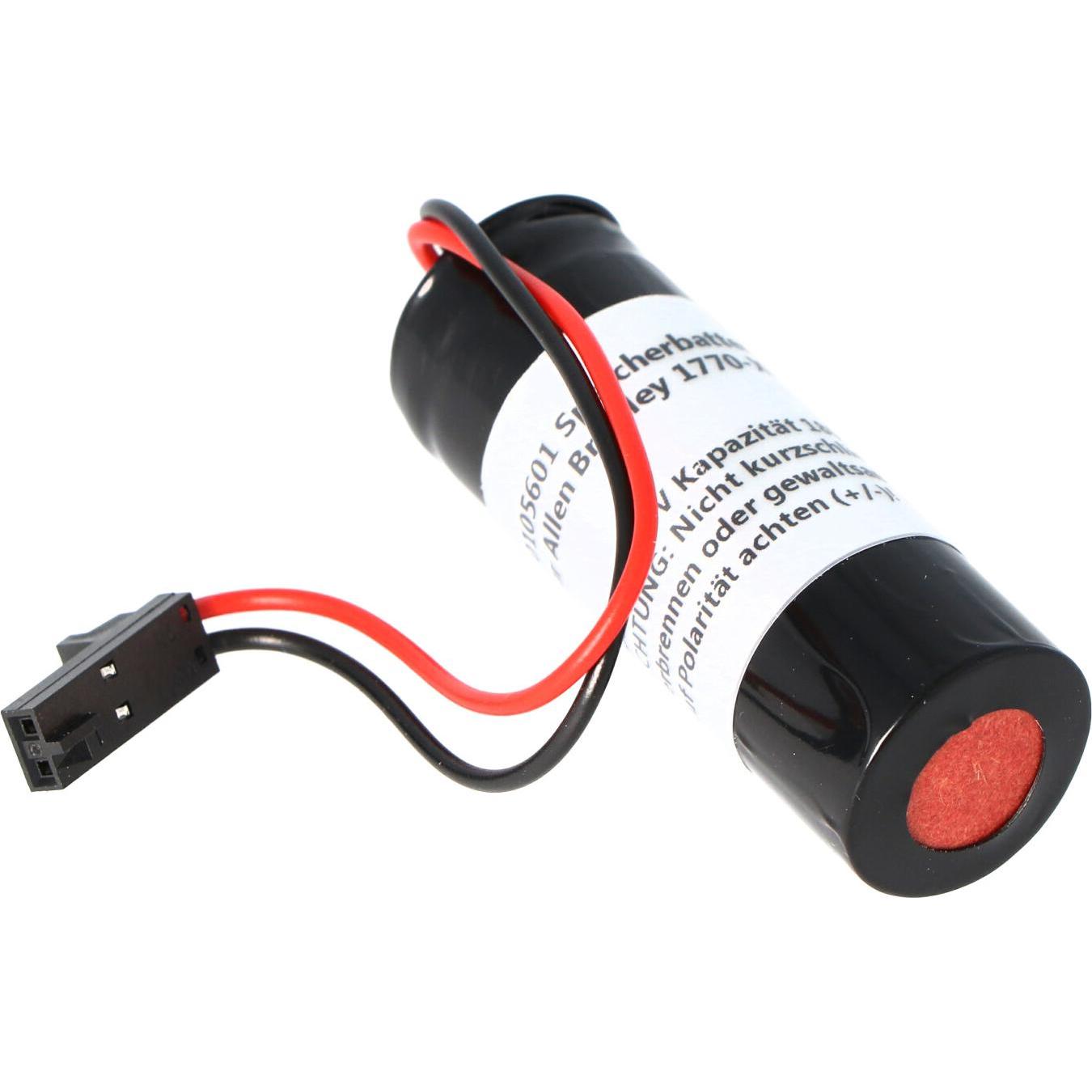 AccuCell Allen Bradley Speicherbatterie 1770XYC, 1785-L20BK, 1785-L40BK, 1785-L60B 3 Volt 1800mAh 17x45,5mm (Gerätespezi...