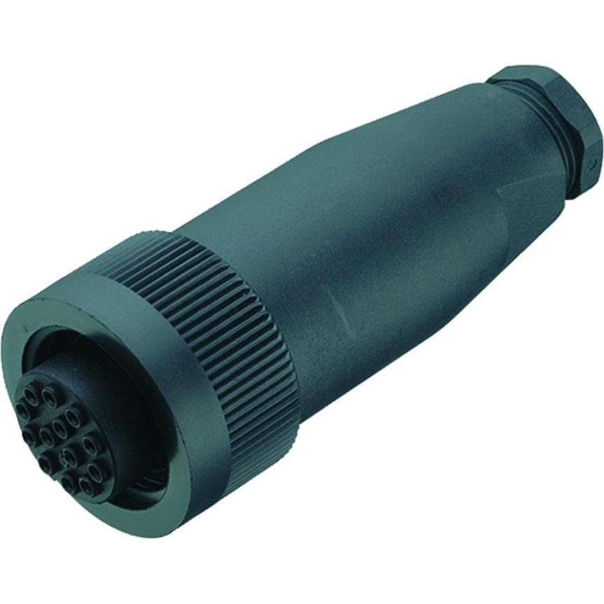 Schubiger Serie 693 5 pole RD30 power female connector, Elektronikkabel + Stecker, Schwarz