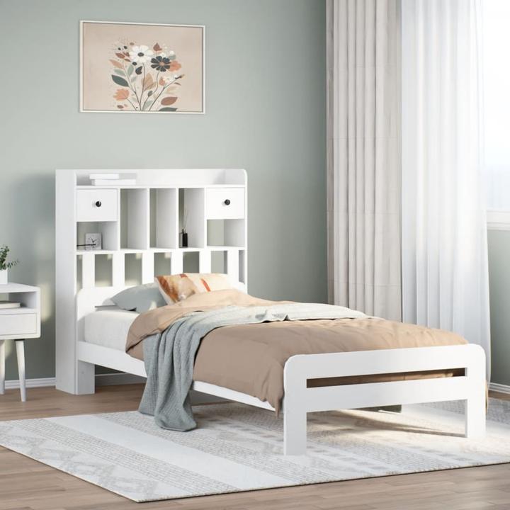 Image du produit vidaXL Bett mit Regal (140 x 200 cm)