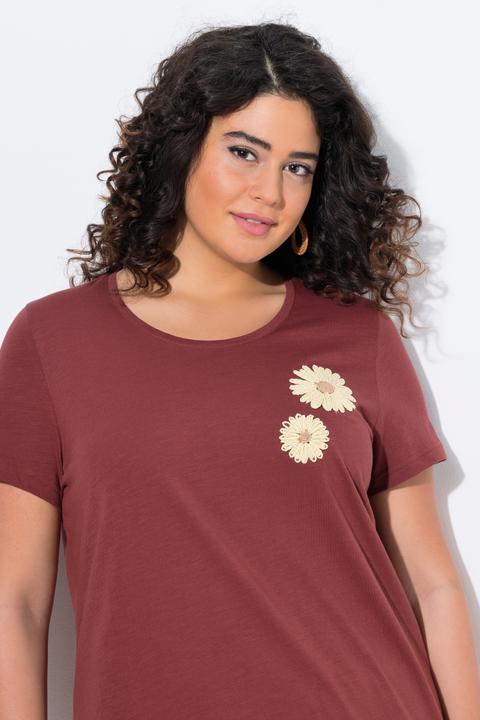 Produktbild Ulla Popken T-Shirt, Stickerei, Rundhals, Halbarm (50, 52)