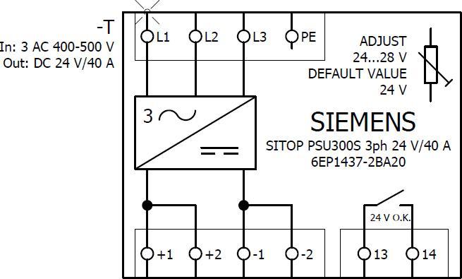 Produktbild Siemens Hutschienen-Netzteil (DIN-Rail