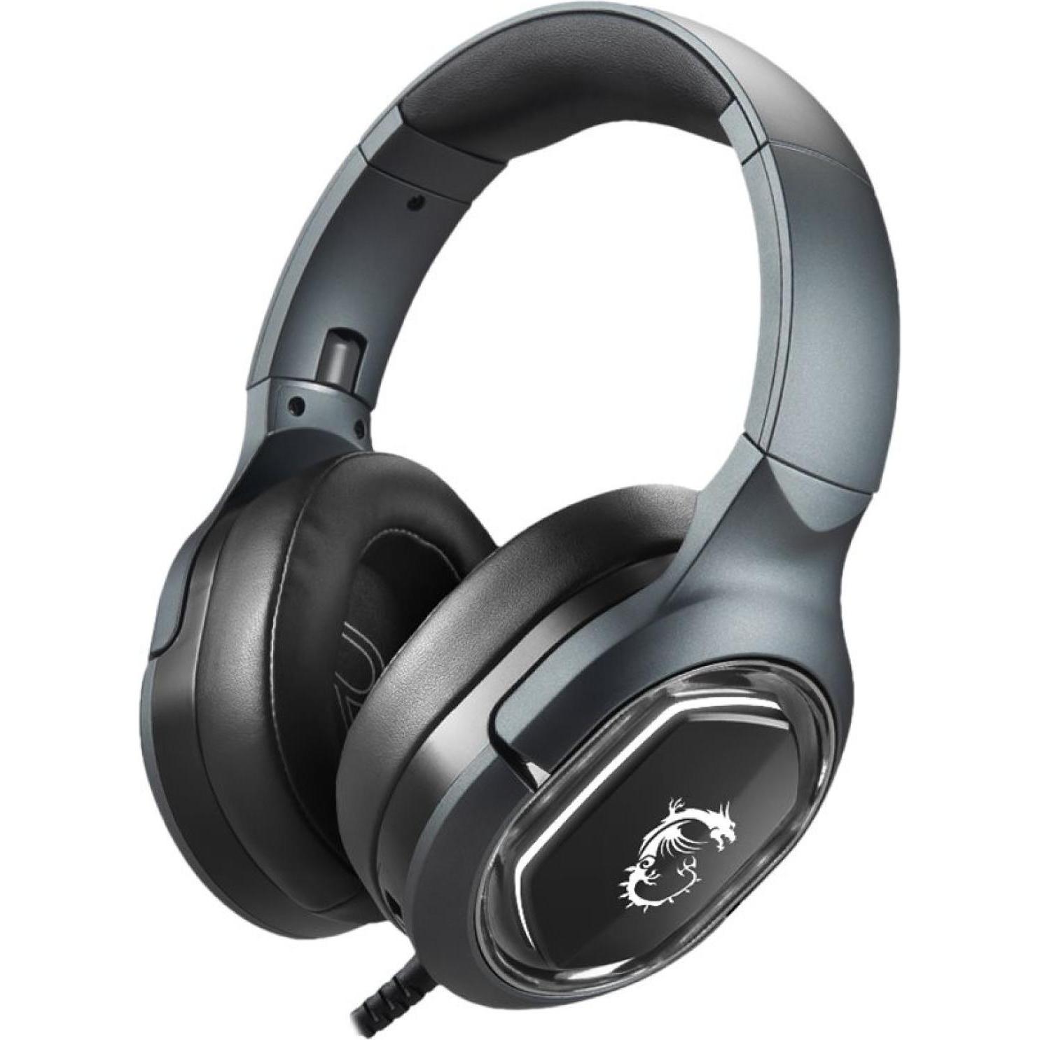MSI Immerse GH50 (Kabelgebunden), Gaming Headset, Schwarz, Silber
