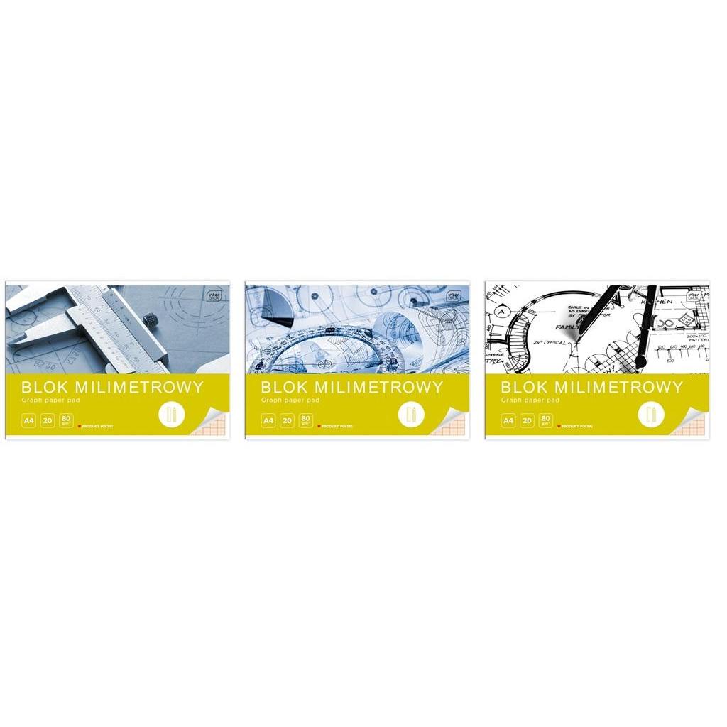 Interdruk, Quaderni + Bloc notes, A3/20K Millimeterblock (10 Stück) (A3)