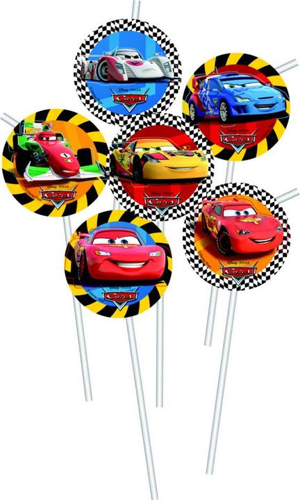 Produktbild Cars Einwegtrinkhalme Zeichentrickfigur 6erPack (6 x)