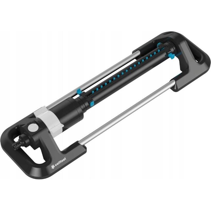 MGA Cellfast Pendelregner Ergo Focus, Hohe Qualität, Beregnungsbreite einstellbar, Gartenbewässerung, UV (Perlregner) (C53-450)