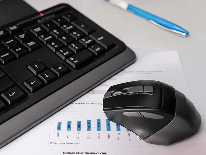 Productafbeelding A4Tech 47478 FStyler 2,4G FG1035 RF Nano Grijs Set