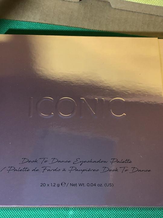 Actual product image Iconic London Desk To Dance Eyeshadow Palette with 20 Shades of Shimmers