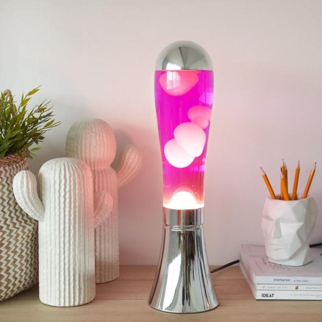 Produktbild Balvi Lavalampe - silber/pink