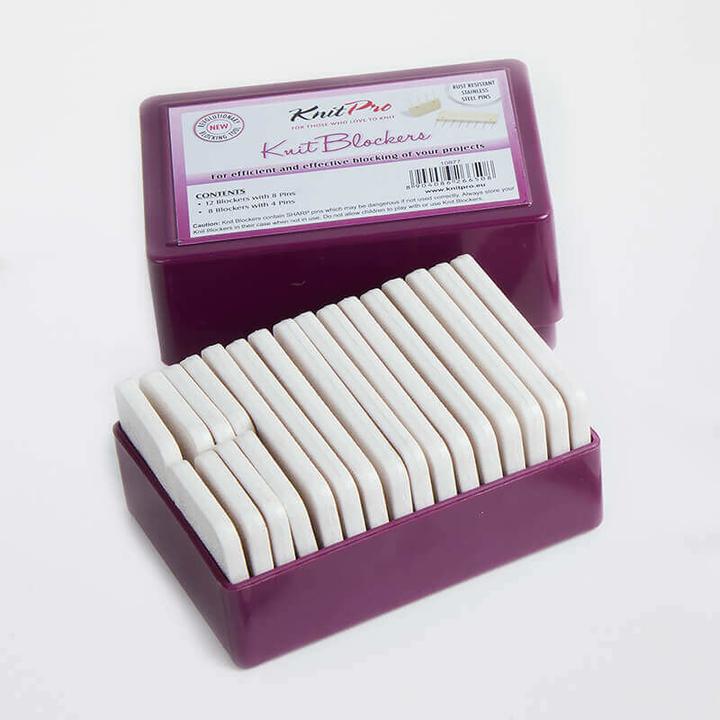 Knitpro Symfonie Aghi per pettinato con attacco, bianco