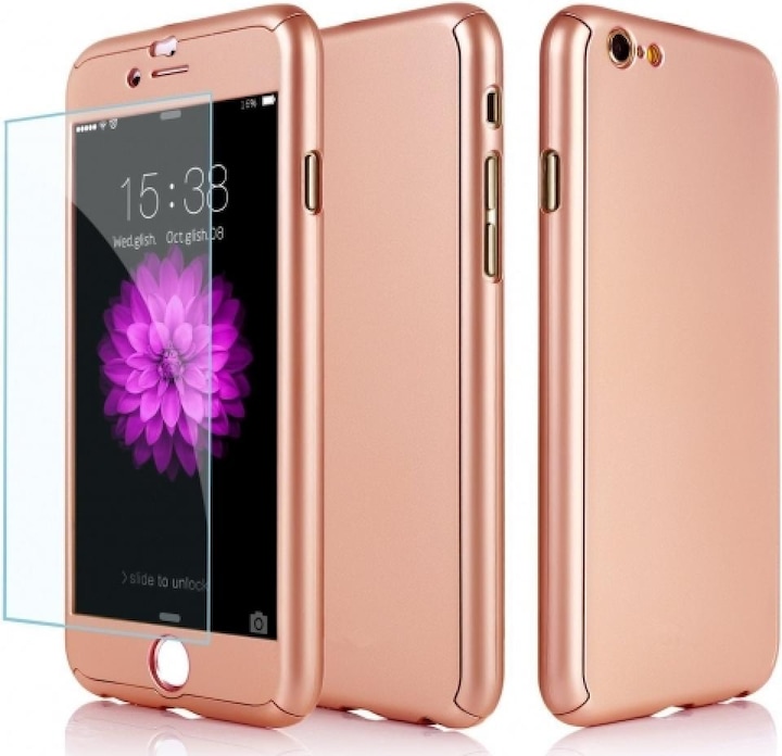 Produktbild Floveme 360 Grad Panzerglas Case iPhone 6/6S Rundumschutz (1 Stück, Apple iPhone 6s)