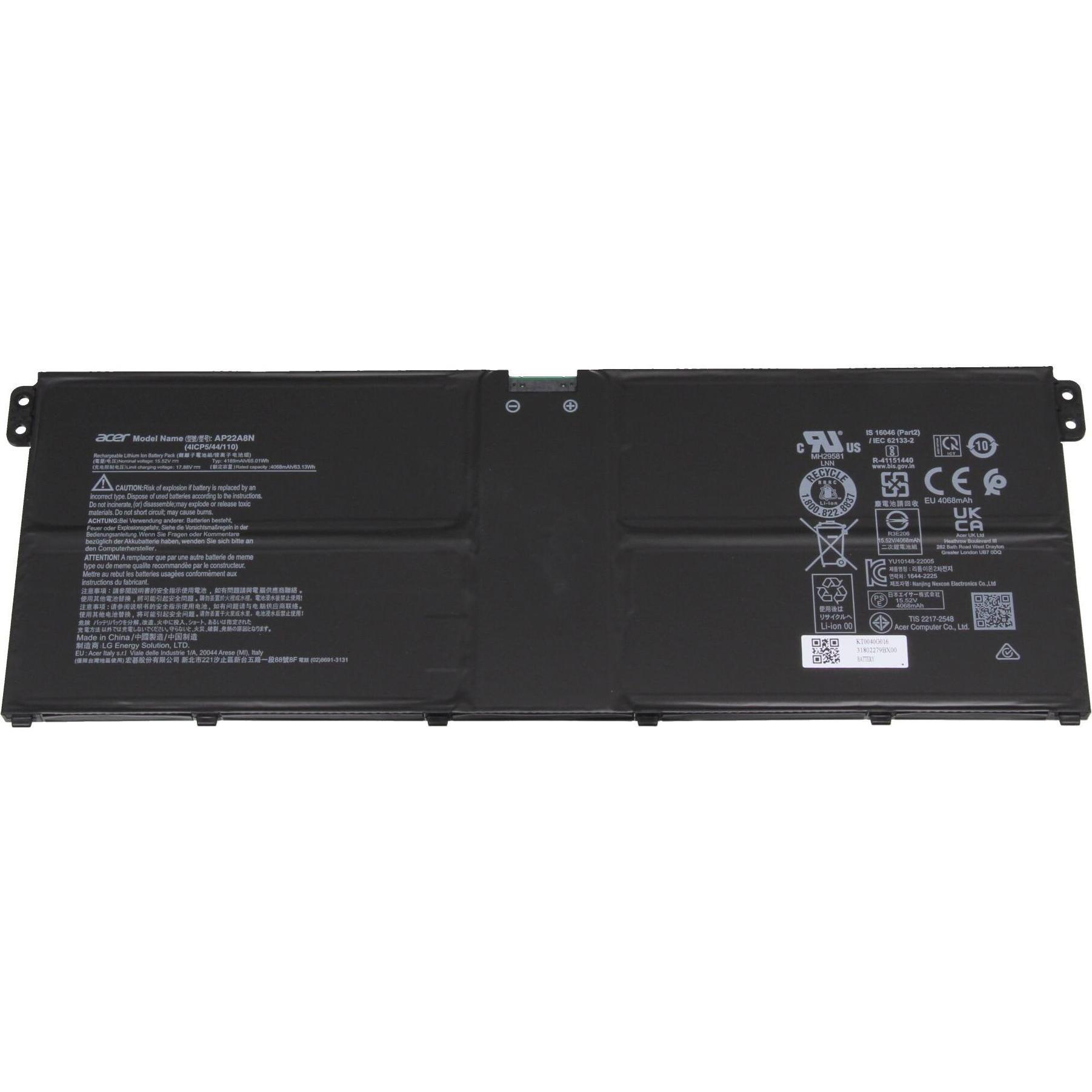 Acer KT.0040G.016 (3 Zellen, 4189 mAh), Notebook Akku