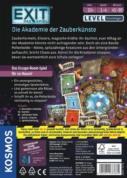 Produktbild Kosmos Exit - Das Spiel: Zauberschule (Deutsch)