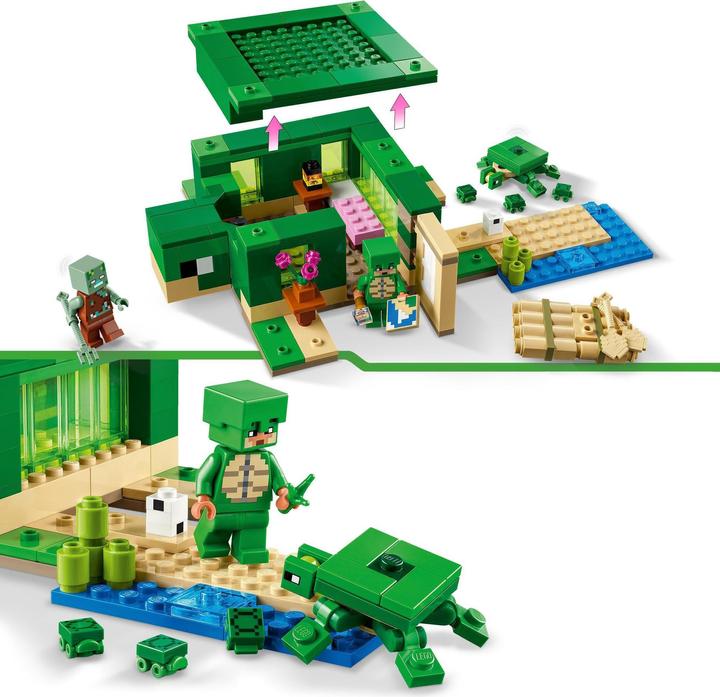 Immagine prodotto LEGO 21254 La casa sulla spiaggia della tartaruga (21254, LEGO Minecraft)
