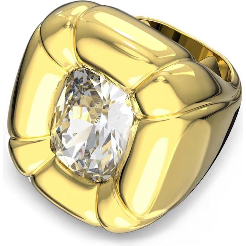 Swarovski, Anello, Anello da cocktail Dulcis in oro con taglio a cuscino, (50)