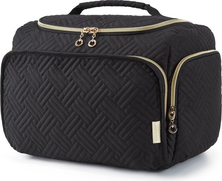 Only-Bags.Store Reisekosmetiktasche, grosse, weit offene Reisetasche für Toilettenartikel, Make-up, Kosmetiktasche