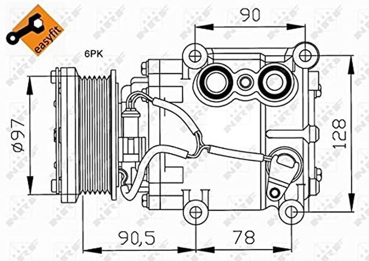 Produktbild NRF Ac-Kompressor Scroll 90v