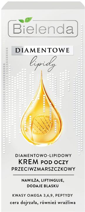 Produktbild Bielenda BIELENDA Diamentowe Lipidy przeciwzmarszczkowy krem pod oczy 15ml (Augenpflege Crème, 15 ml, Tag)