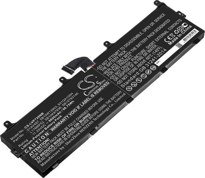 Productafbeelding Lenovo Intern, 6c, 99Wh, LiIon, SMP (6 Cellen, 8800 mAh)