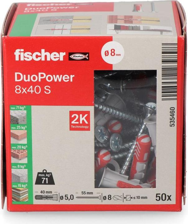 Produktbild Fischer DuoPower 8x40 S (50 Stk.)