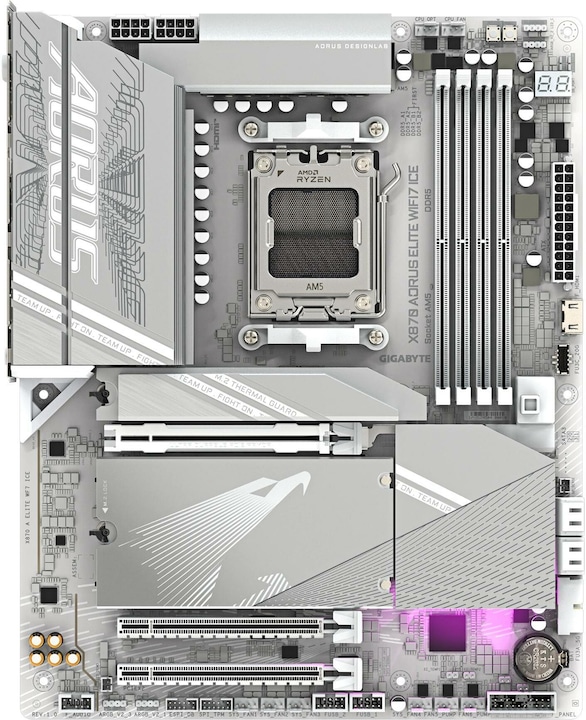 Produktbild Gigabyte X870 AORUS ELITE WIFI7 ICE (AM5, AMD X870, ATX)