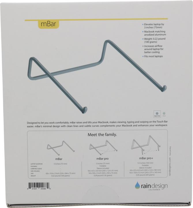 Produktbild Raindesign mBar - Notebook-Ständer - Space-grau