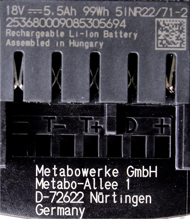 Actual product image Metabo Battery set (18 V)