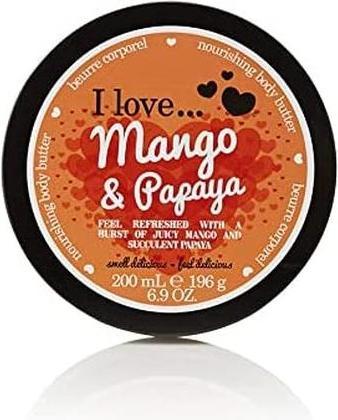 Image du produit I Love... Beurre pour le corps à la mangue et à la papaye 200 ml (Beurre corporel, 200 ml)